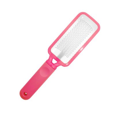 Professional Foot Files Callus Remover,Foot Scrubber for Dead Skin,Stainless Steel Foot Rasp-Pink1 Pack