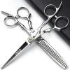 6 inch professional hairdressing scissors set, hairdresser/home hair thinning tool, stainless steel scissors set view 1