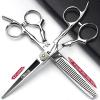 6 inch professional hairdressing scissors set, hairdresser/home hair thinning tool, stainless steel scissors set view 2