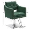 BarberPub Salon Chair for Hair Stylist Hydraulic Barber Styling Chair, Beauty Spa Equipment 8813 (6" Seat Height Adjustment) (Green) view 2