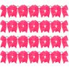 24 PCS 8" Large Cheer Bows Pink Girl Hair Bows Cheerleading Softball Team Bow Hair Accessories for cheerleaders football Competition Sports view 2