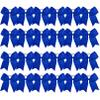 24 PCS 8" Large Cheer Bows Blue Girl Hair Bows Cheerleading Softball Team Bow Hair Accessories for cheerleaders football Competition Sports view 2