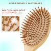 Combeter Bamboo Hair Brush and Comb Set (4PCS)  Natural & Eco-Friendly Detangler Comb for Women, Men & Kid, Reduces Frizz, Promotes Healthy Hair Growth  Wooden Paddle Brush with Scalp Massage view 2