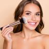 Makeup Brushes Banidy Powder Foundation Brush Flawless Powder Brush Set with Highlighter Brush Blush Brush with Wooden Handle Perfect for Blending, Buffing Liquid view 3
