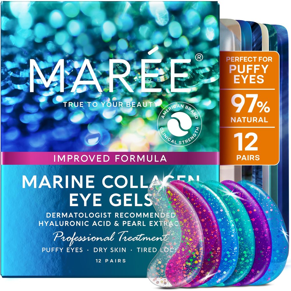 MAREE Collagen Eye Gels - Eye Patches for Puffy Eyes and Dark Circles