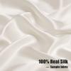 Alidamo Mulberry Silk Sleep Cap for Women Hair Care Bonnet Night Cap Soft Natural with Elastic Champagne L view 4