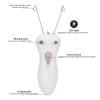 Folanda Hair Remover, Ladies Beauty Epilator, Cordless Electric Cotton Thread Epilator for Upper Lips Cheek Chin Arm Leg, Painless Face and Body Hair Removal Shaver view 3