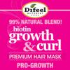 Difeel Growth and Curl Biotin Hair Mask 12 oz. - Hair Mask for Curly Hair Growth view 2