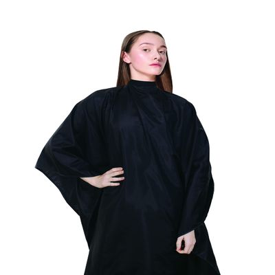 Cricket NeoSupreme Comfort Collar Static Free Hair Cutting Cape - Water-Resistant, Soft Neoprene Neck, Adjustable Metal Snap Closure, Extra-Large Coverage for Men and Women - 54" x 60", Black