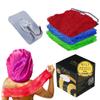 Luxxy | 3 Pack Set 2 Soft African Exfoliating Nets & 1 Rough African Net Sponge with Handles For The Back, Neck or Feet, Black Women Owned, Achieve Smooth Soft Silky Skin, For Daily Use & Great Gifts view 1