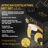 Luxxy | 3 Pack Set 2 Soft African Exfoliating Nets & 1 Rough African Net Sponge with Handles For The Back, Neck or Feet, Black Women Owned, Achieve Smooth Soft Silky Skin, For Daily Use & Great Gifts view 2