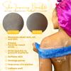 Luxxy | 3 Pack Set 2 Soft African Exfoliating Nets & 1 Rough African Net Sponge with Handles For The Back, Neck or Feet, Black Women Owned, Achieve Smooth Soft Silky Skin, For Daily Use & Great Gifts view 3