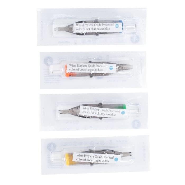 Dynarex 9400 Fearless Curved Magnum Tattoo Cartridge, Sterile, #12-0.35mm, Size 25, Pack of 100