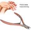 Cuticle Nipper,ANGGREK Cuticle Nipper Toenails Nipper Toenails Clipper with Storage Bag Long Handle Toenail Nail for Ingrown Nail (Rose Gold) view 2