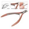 Cuticle Nipper,ANGGREK Cuticle Nipper Toenails Nipper Toenails Clipper with Storage Bag Long Handle Toenail Nail for Ingrown Nail (Rose Gold) view 4
