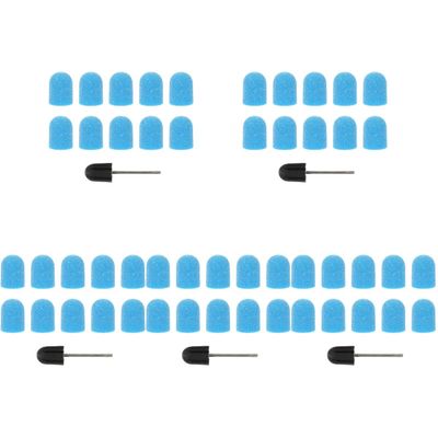 FOMIYES 50pcs Sanding Caps for Nail Drill Abrasion-resistant Remover Caps for Dead Skin and Calluses Reusable Nail Art Tools Kit Grinding Suitable for Home and Salon Use