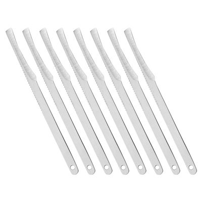FOMIYES 8pcs Stainless Steel Foot Scraper Tool Multi-functional Pedicure Supplies for Dead Skin Removal Easy to Carry for Home Use