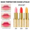 BINGBRUSH 3Pcs Color Changing Lipstick,Red Pink PH Mood Long Lasting Labiales Lip Care Moisturizer Lip Balm Korean Magic Lip Gloss Lip Tinted Stain Makeup Lipstick Set for Women view 2