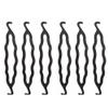 Erioctry 6Pcs Hair Styling Tool: Black Plastic Bun Curlers, Donut Hair Twist Holders, Magic Roll Braid Makers for Women and Girls' Hair Design view 1
