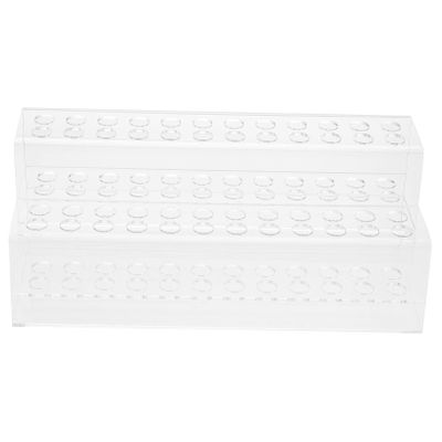 Zerodeko Acrylic Pen Holder Dual Layer Design for Efficient Desk Organization Multi-pocket Display Stand for Markers Brushes and Writing Instruments for Students and Artists