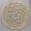2Chique Boutique Women's Mesh Round Rhinestone Head Chain Hairpiece Hair Accessories (Gold) view 1
