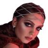 2Chique Boutique Women's Mesh Round Rhinestone Head Chain Hairpiece Hair Accessories (Gold) view 2