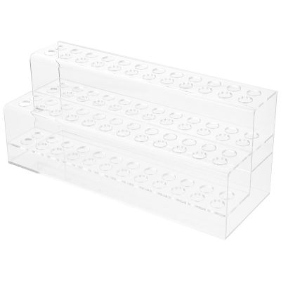 Acrylic Pen Display Stand Eyeliner Organizer Brush Holders Stand 48- Holes Storage Rack Beaded Pen Holder For Display