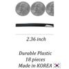 AURORA PIN GPS1 Barrettes for Girls, SN5 Plastic Hair Clips for Women view 3