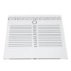 Eyelash Extension Pallet, 20x20cm Acrylic Lash Tile Hand Plate Lash Holder Plastic Tray Clear Scale Large Tray Eyelash Tools Adhesive Glue Pallet Holders with 12 Kinds Bends Double Row Lash Pallet view 1