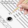 Eyelash Extension Pallet, 20x20cm Acrylic Lash Tile Hand Plate Lash Holder Plastic Tray Clear Scale Large Tray Eyelash Tools Adhesive Glue Pallet Holders with 12 Kinds Bends Double Row Lash Pallet view 3