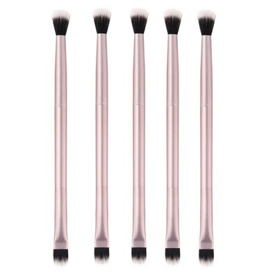 TEONEI Dual Ended Eye Makeup Brush,Eyeshadow Blending Brush,Eyeshadow Smudge Brush,Foundation Makeup Applicator,5Pcs