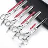 6 Inch Professional Hairdressing Scissors Set, Exquisite Dragon Umbrella Hairdresser/Home Trimming Thinning Scissors Large Set, Stainless Steel Multifunctional Hairdressing Set view 2