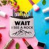 PWHAOO Geology Zipper Pouch Bag Wait I See A Rock Cosmetic Bag Rock Collector Makeup Bag Geology Teacher Gift (WAIT B) view 4