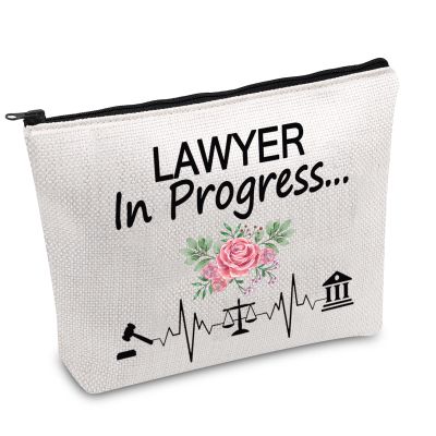 PWHAOO Future Lawyer Zipper Pouch Bag Lawyer In Progress Cosmetic Bag Lawyer Graduation Gifts (LAWYER B)
