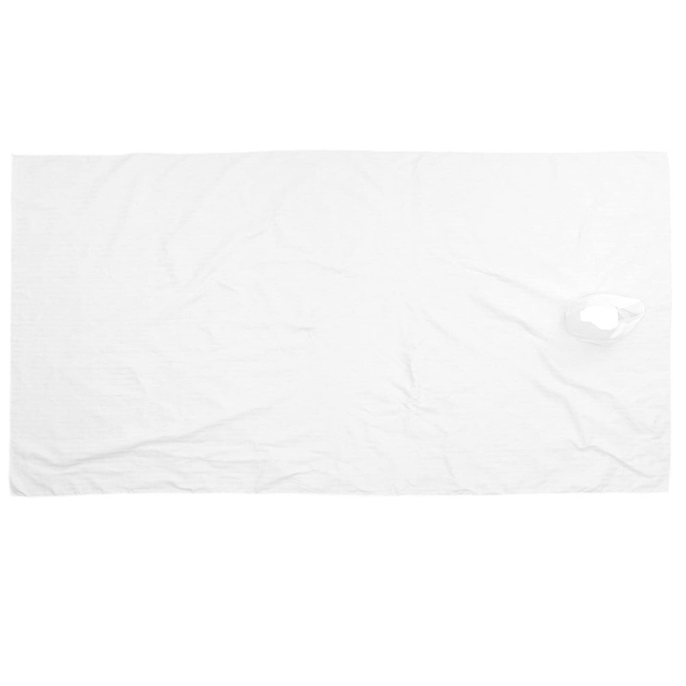 FOMIYES Massage Table Cloth Face Hole Spa Blanket Massage Bed Cover 117 * 220cm Skin-Friendly Cotton