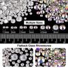 Flat Back Rhinestone Kits Colorful Rhinestones+Crystal AB&Transparent White Face Gems Nail Gem with Quick Dry Makeup Glue+Picker Pencil+Tweezer for Bedazzling Face Makeup and Nail Art view 3
