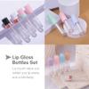 YITOU 10 Pcs Refillable Empty Lip Gloss Tubes with Wand, 6.4ml Lip Balm Gloss Containers with Rubber Insert Lipgloss Tube Lip Glaze Bottle Making Kit for DIY Lipstick Samples Christmas view 2