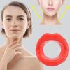 FANGFANGFA Silicone Facial Lip Trainer, Mouth Muscle Massage Tool Mouthpiece Lip Trainer Tighten Wrinkles and Thin Face for Adult Facial Exercises,Red view 3