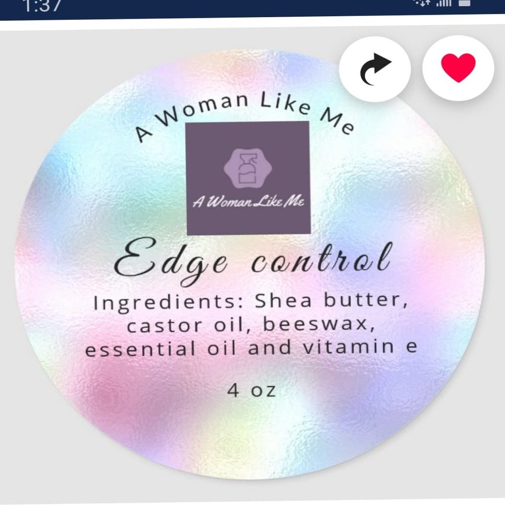 Hair growth edge control (4oz, Hair Growth Edge Control), 1