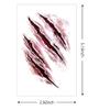 154 PCS Halloween Scar Temporary Tattoos - Horror Zombie Makeup Realistic Fake Bloody Wound Stitch Vampire Bite Waterproof Tattoo Stickers for Women Men Adult Kid Cosplay Party Masquerade Prank Prop view 2