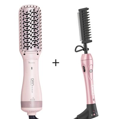 Brush Hair Dryer + Hot Comb