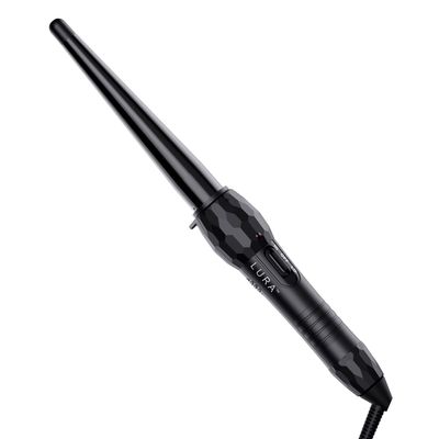 LURA Ceramic Tourmaline Coating Curling Wand, 1/2-1 Inch Barrel Hair Curler with 2 Heat Setting (320/410), Suitable for All Hair Types