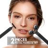 2-IN-1 Beauty Bar Electric Face Massager, 3D Roller and T Shape Arm Eye Nose Head Massager Facial Roller Massager Kit Skin Care Tools view 2