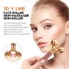 2-IN-1 Beauty Bar 24k Golden Pulse Facial Face Massager, Electric 3D Roller and T Shape Arm Eye Nose Head Massager Facial Roller Massager Kit Skin Care Tools view 3