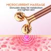2-IN-1 Beauty Bar 24k Golden Pulse Facial Face Massager, Electric 3D Roller and T Shape Arm Eye Nose Head Massager Facial Roller Massager Kit Skin Care Tools view 4