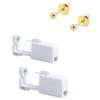 2 Pack Ear Piercing Gun Earring Disposable Ear Stud Gun Sterile No Pain Ear Piercing Gun (Gold) view 1