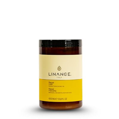 LINANGE Repair Mask with Shea Butter and Coconut Oil - Nourishing Hair Treatment, 33.8 oz.