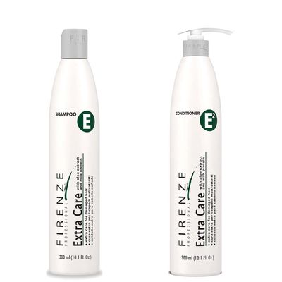 Firenze Professional Extra Care Bundle - Extra Care Shampoo and Conditioner Pack, Includes Gift Bag