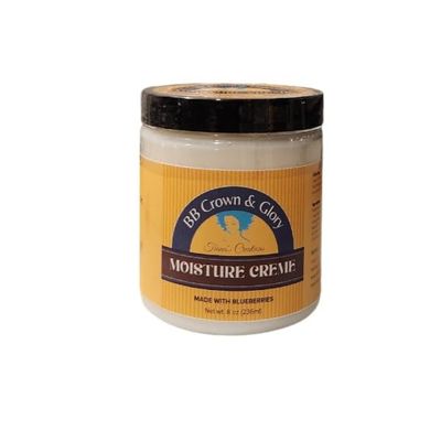 TIANA'S CREATIONS BB Crown and Glory Moisture Creme, Reduce Breakage, Leave In Conditioner, Braids &Twists, Curl Definer for Dry & Curly Hair or 4C Hair Types 8 OZ