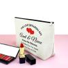 Aunt Niece Gifts Makeup Bag Niece Gifts from Auntie Aunt Gifts from Niece Gifts for Niece from Aunt Birthday Gifts for Niece Adult Christmas Birthday Graduation Gifts Cosmetic Bag Mothers Day Gift view 3